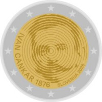 2 Евро Словения 150 лет со дня рождения Ивана Цанкара (2026 года)